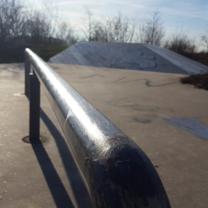 Handrail und Rampe Skatepark