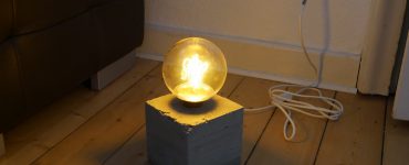 Beton-Lampe