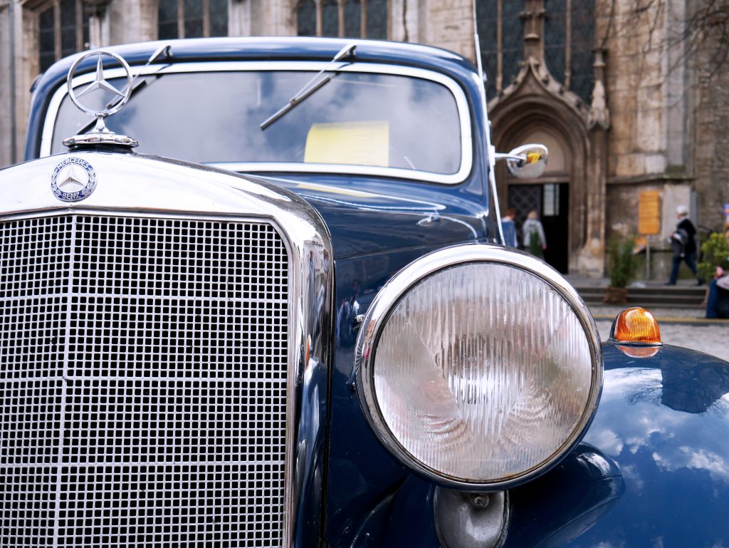 Oldtimer blau burgplatz Braunschweig 2017