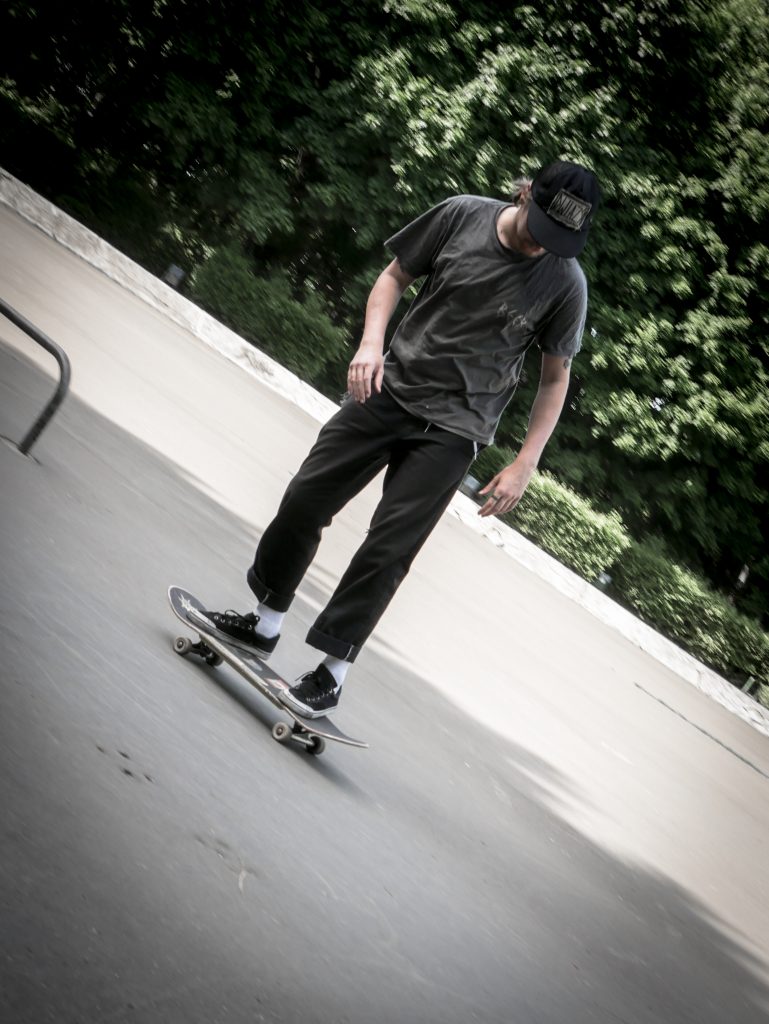 Skatebaord fahrer