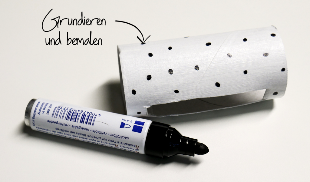 Punkte auf der Toilettenpapierrolle