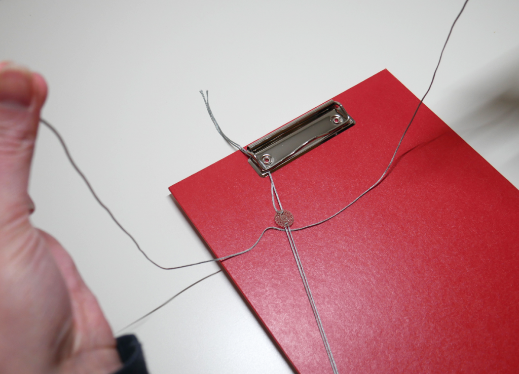 Nylonbänder gleich lang ziehen