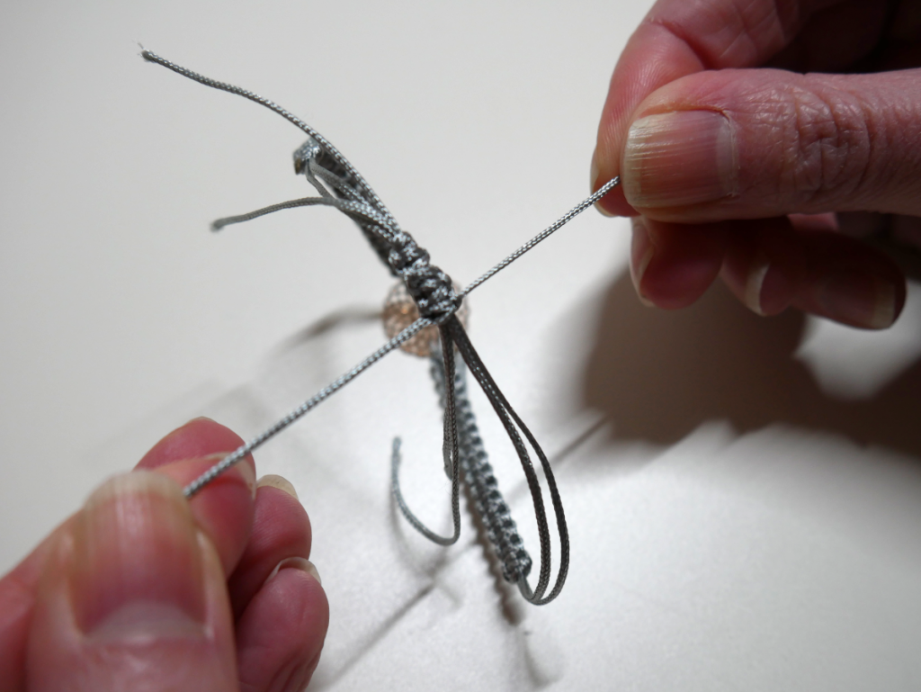 Makramee Armband Verschluss knoten