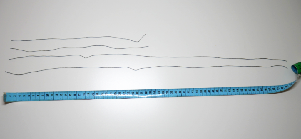 Fäden für das Knüpfen eines Makramee Armbands