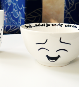 DIY Bemalung Tasse und Schale