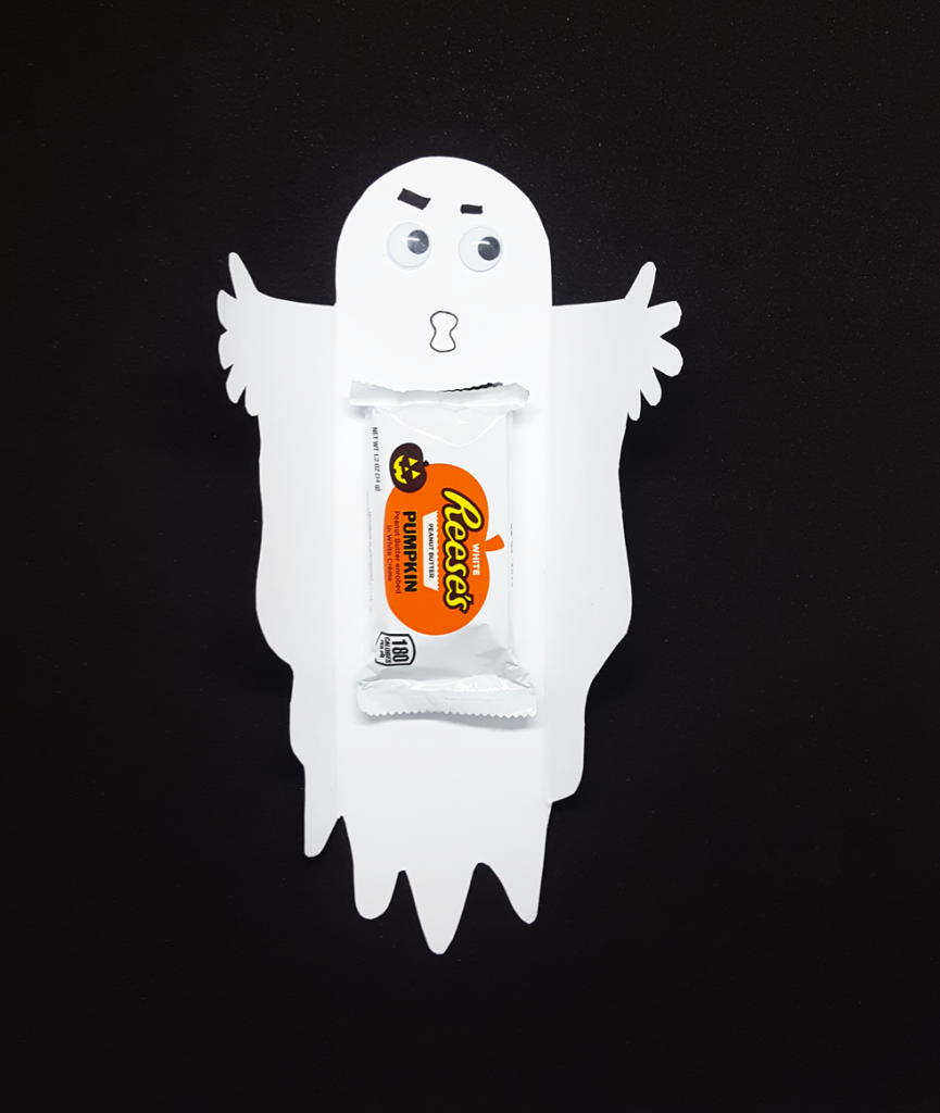 Pappgeist mit Süßigkeit