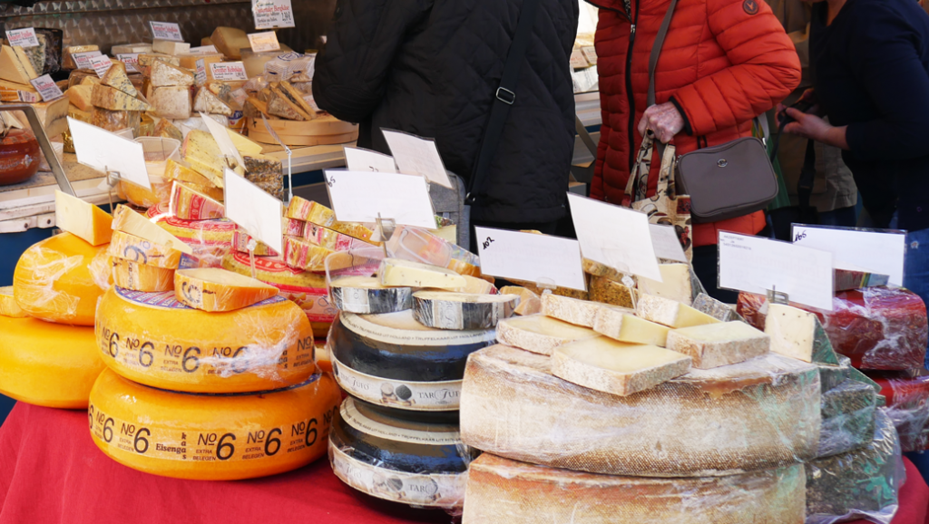 verschiedene Käse Sorten