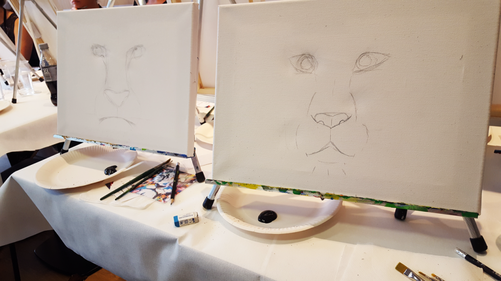 Bleistiftzeichnung Löwenkopf