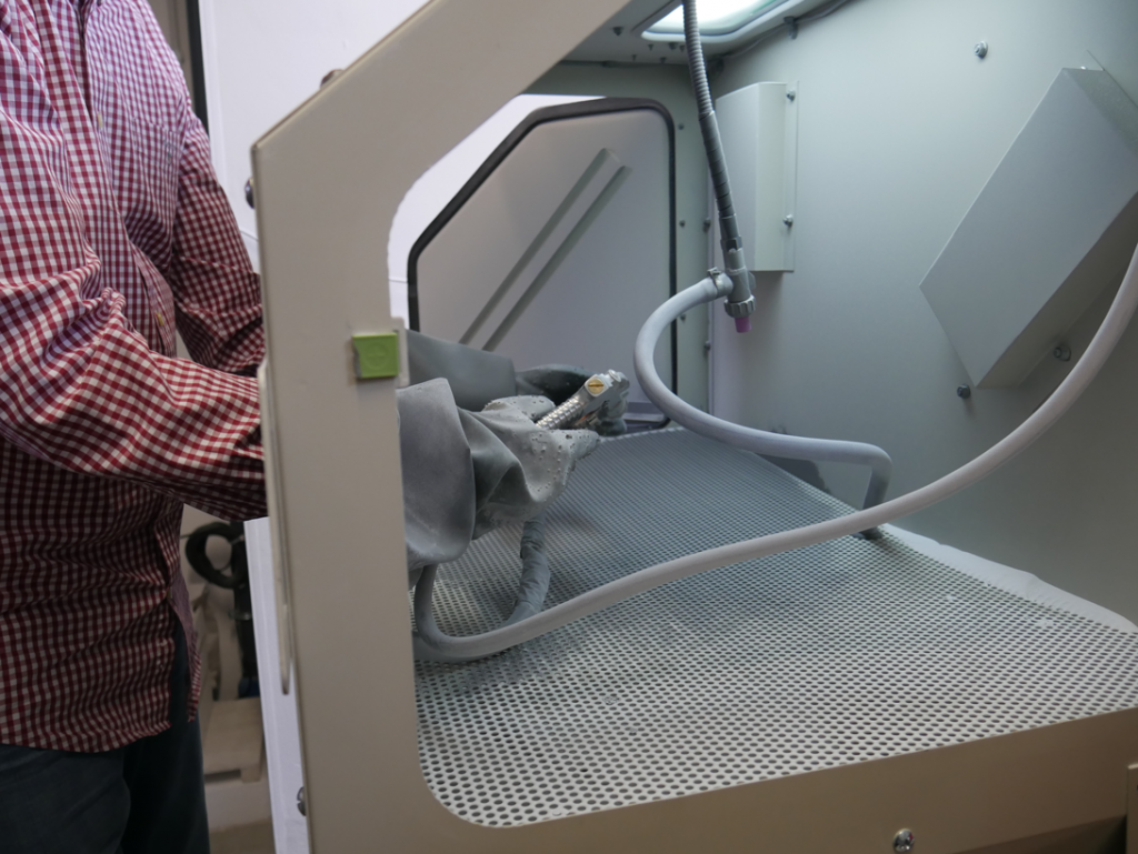 Sandstrahlkabine Anwendung