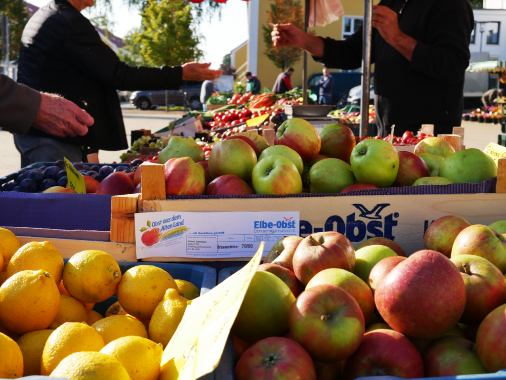 Nahaufnahme von Äpfeln