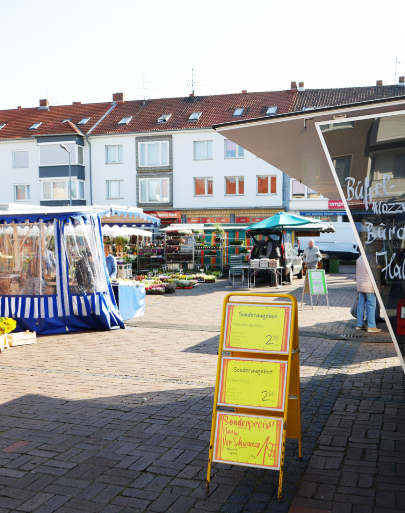 Marktstände auf dem Westfahlenplatz