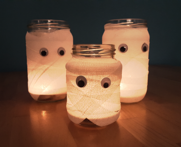 Mumien Halloweendeko Teelichter