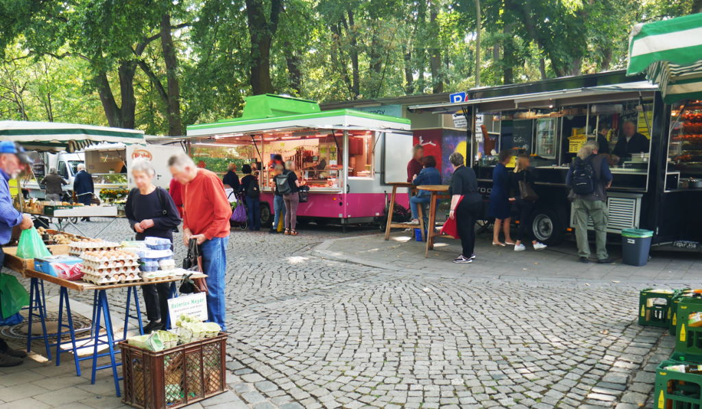 Martkstände am Prinzenpark