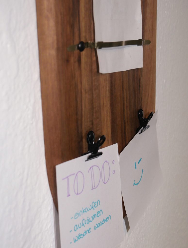 Nahaufnahme des fertigen Bretts