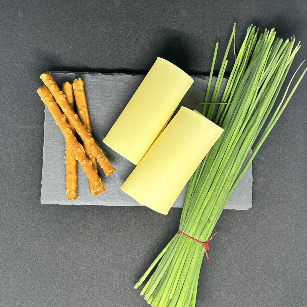 Maxi-Salzstangen, Käse, Schnittlauch