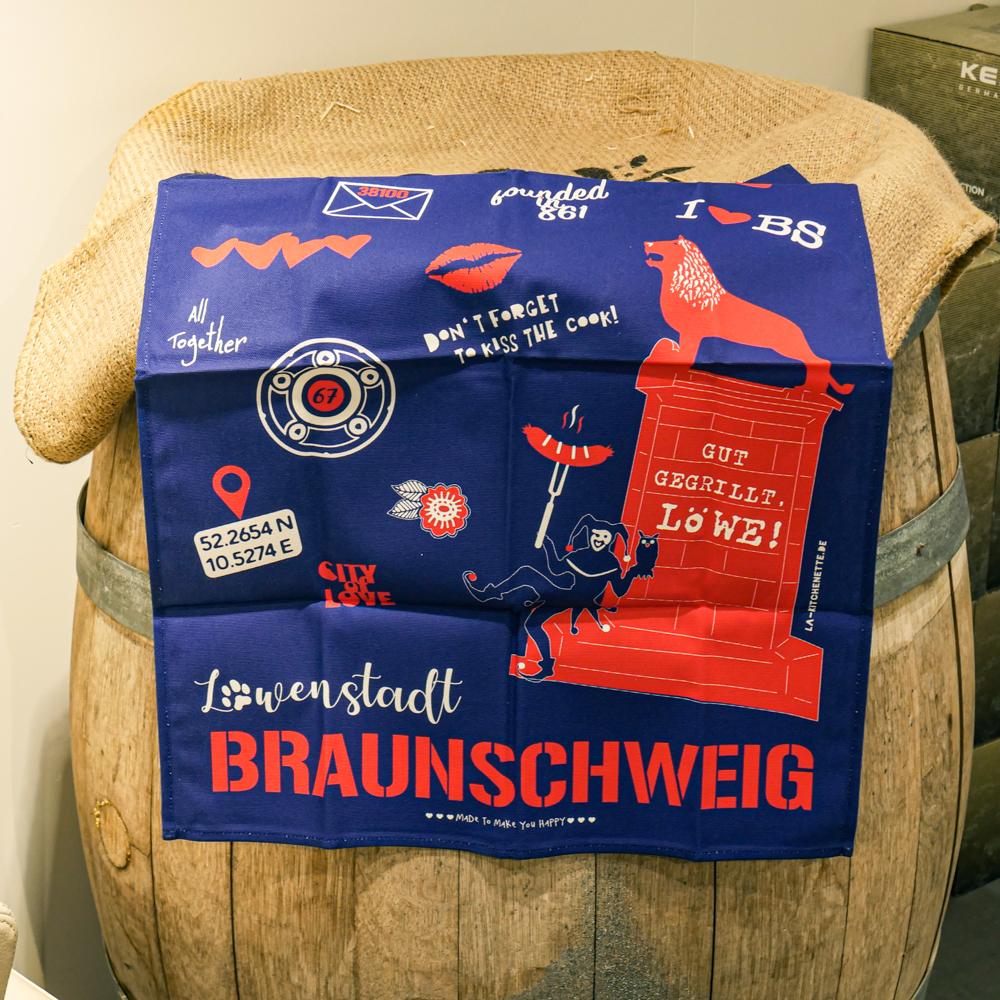 Geschirrtuch mit Braunschweiger Sehenswürdigkeiten