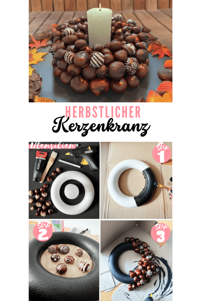 Herbstlicher Kerzenkranz