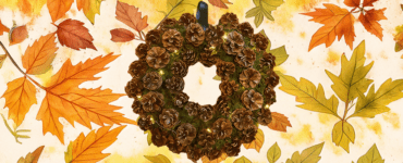 DIY für einen herbstlichen Türkranz