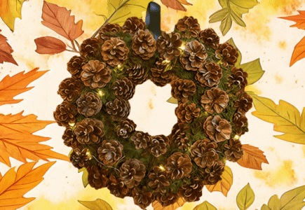 DIY für einen herbstlichen Türkranz